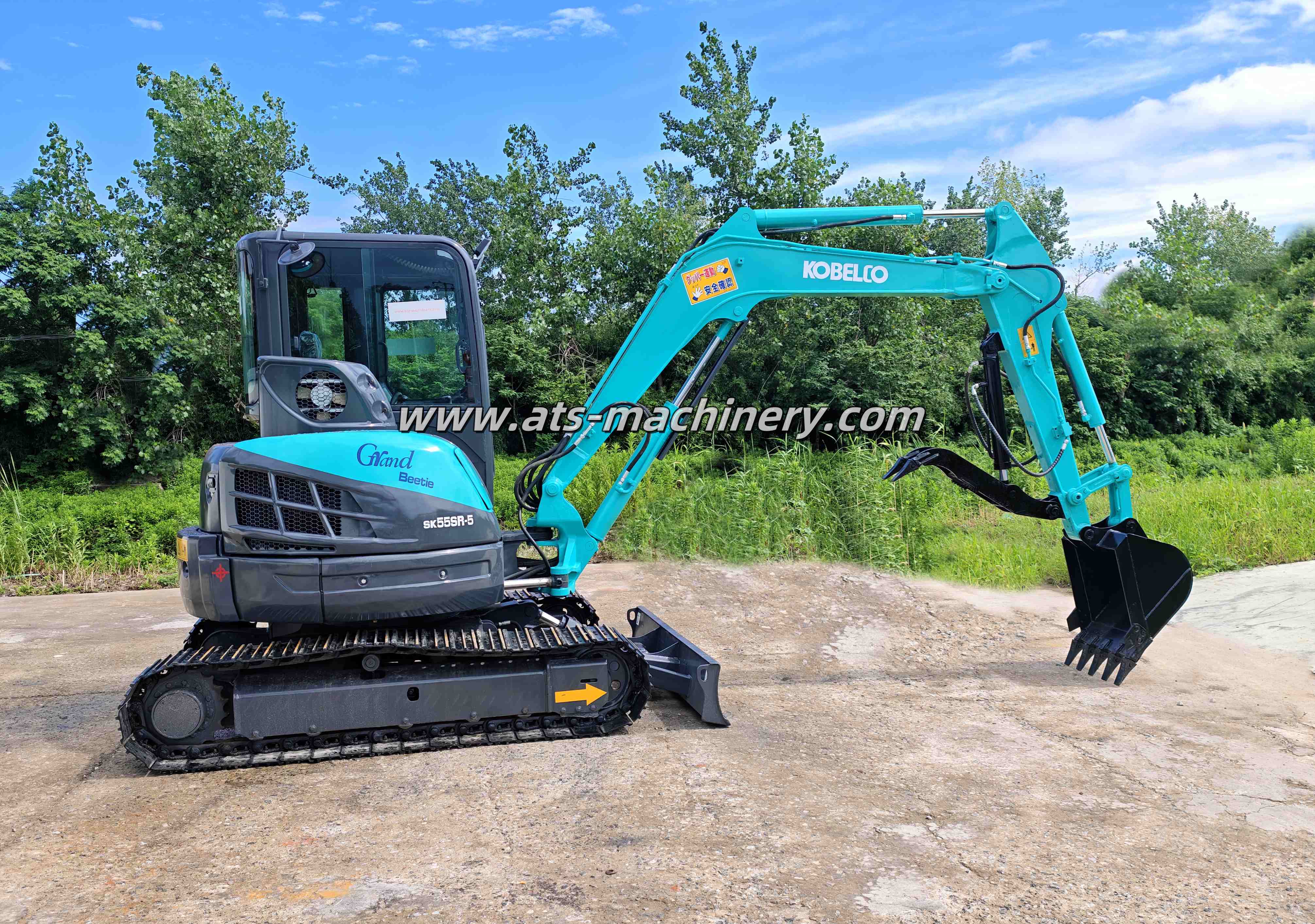 Used excavator KOBELCE 55 install Clamp 