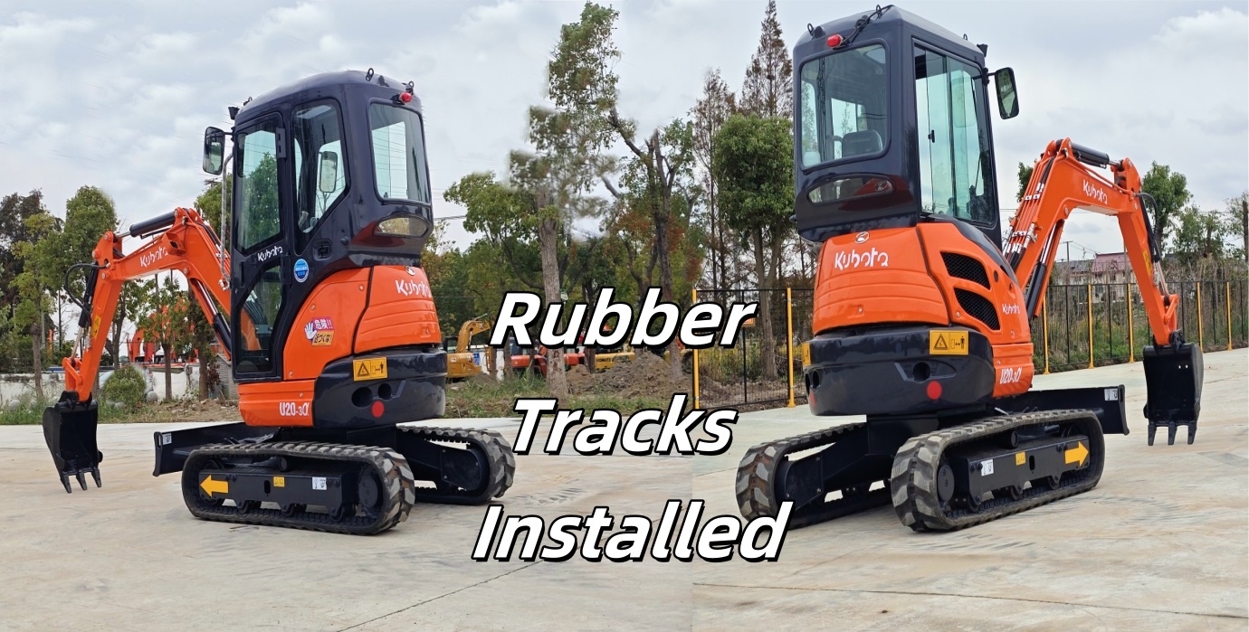 KUBOTA U20-3a excavator rubber tracks