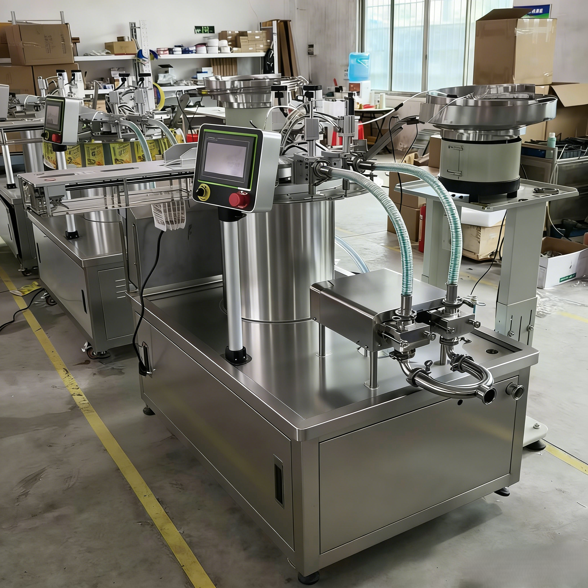 Pouch Filling and Capping Machine