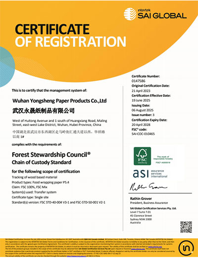 Food Packaging Paper