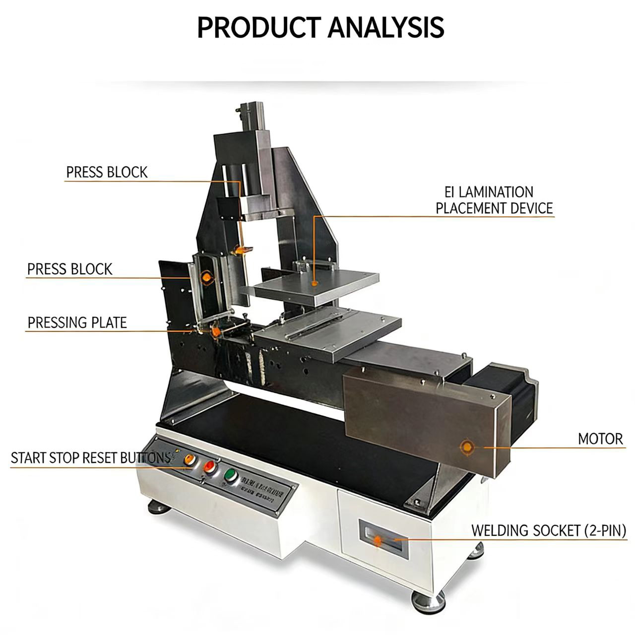 Automatic EI Sheet Lamination Stacking Machine For Low Frequency ...