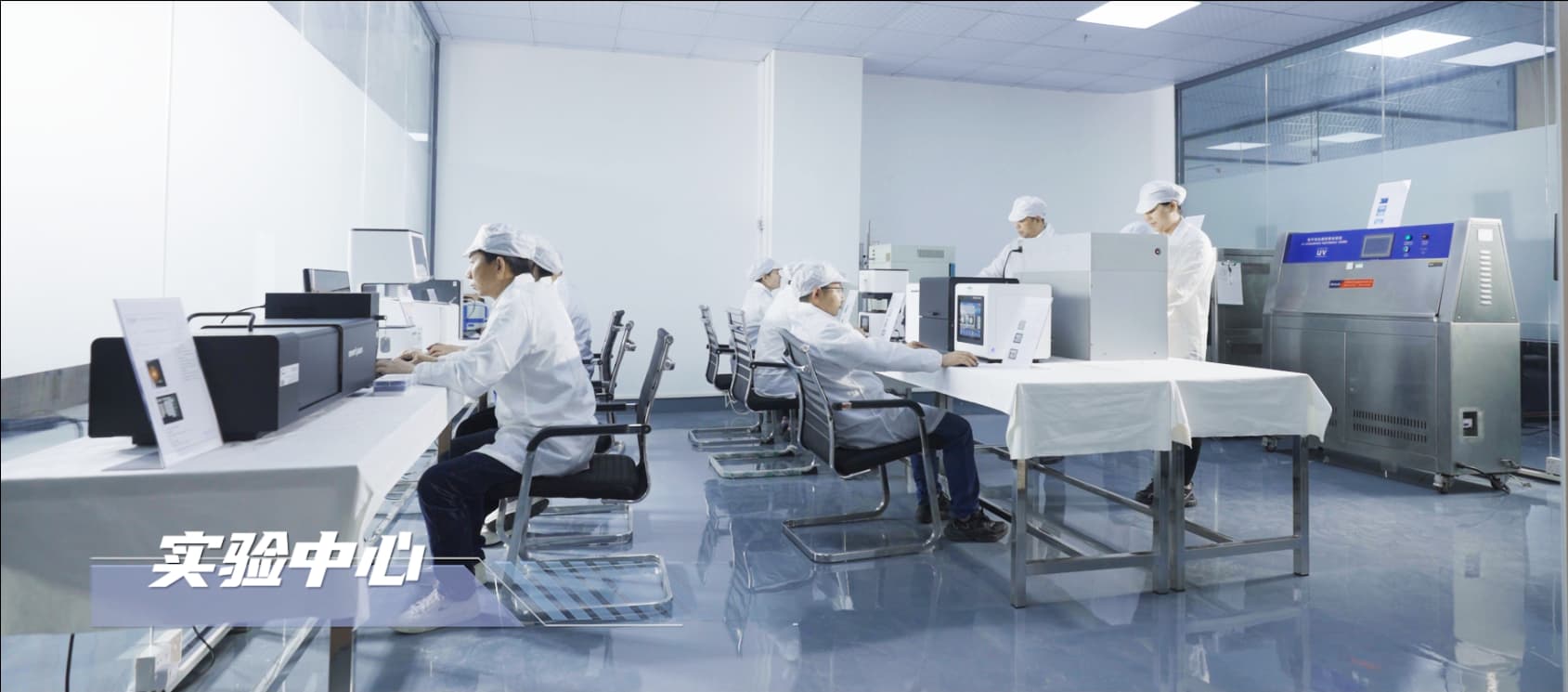 Crystal-Star R&D team developing advanced polarized lens technology in the laboratory.