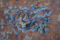 飞天-407窟飞天北魏-莫高窟第407窟飞天北魏5