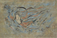 飞天-407窟飞天北魏-莫高窟第407窟飞天北魏4