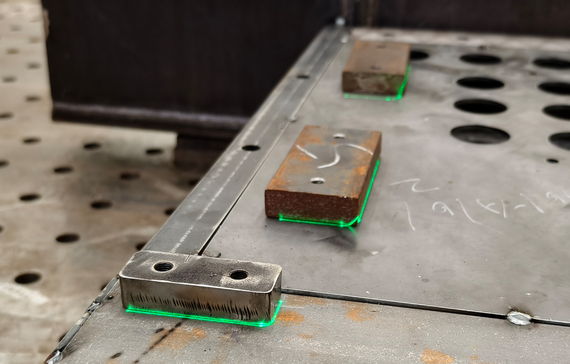 Laser-assisted alignment for welding/drilling and assembly