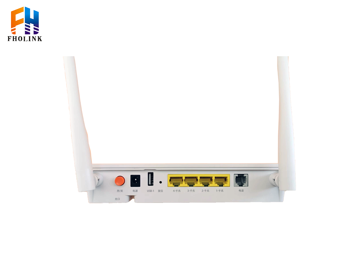 GPON-4-1-WIFI-ONU背面端口细节