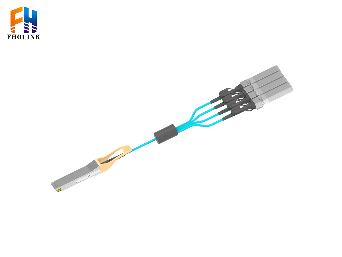 100GQSFP28转4x25GSFP28AOC